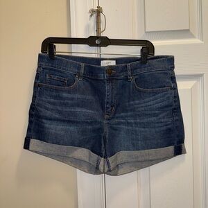 LOFT Dark Blue Jean Shorts